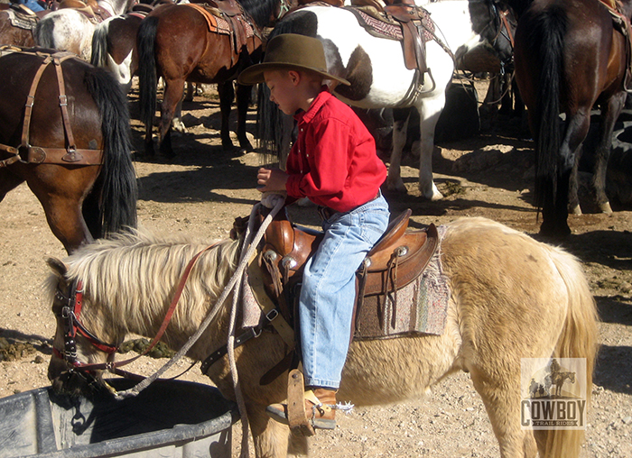 Cowboy Trail Rides - A young boy and his pony, Steve and Snickers